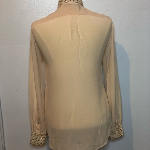 Zara blouse size small with gold dots - Picture 3 of 5